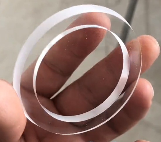 CNC machining milling PMMA clear ring parts