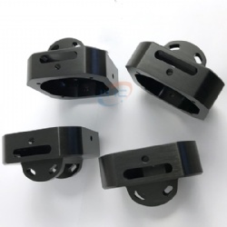 CNC milling aluminum parts for microbial samplers with hard black anodized