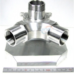 CNC turn-milling complex machining needle valve with stainless steel material