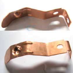 Red copper stamping parts high - voltage fuse accessories red copper contact piece mechanical hardware processing